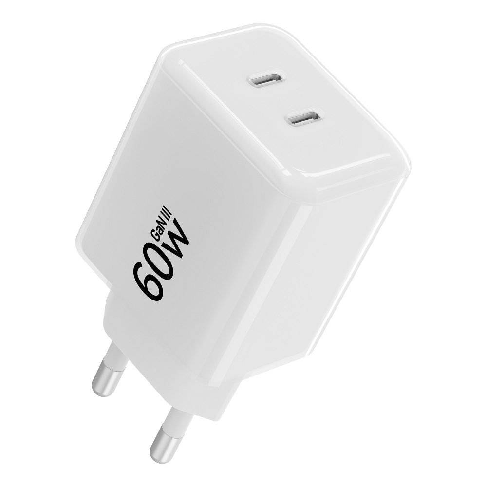 Ładowarka sieciowa Forcell VT-60 F-Energy AVS 60W GaN III Crystal Color 2xUSB-C + kabel 1 m biała SAMSUNG Galaxy M15 5G / 4 Ładowarka sieciowa Forcell VT-60 F-Energy AVS 60W GaN III Crystal Color 2xUSB-C + kabel 1 m biała SAMSUNG Galaxy M15 5G / 4