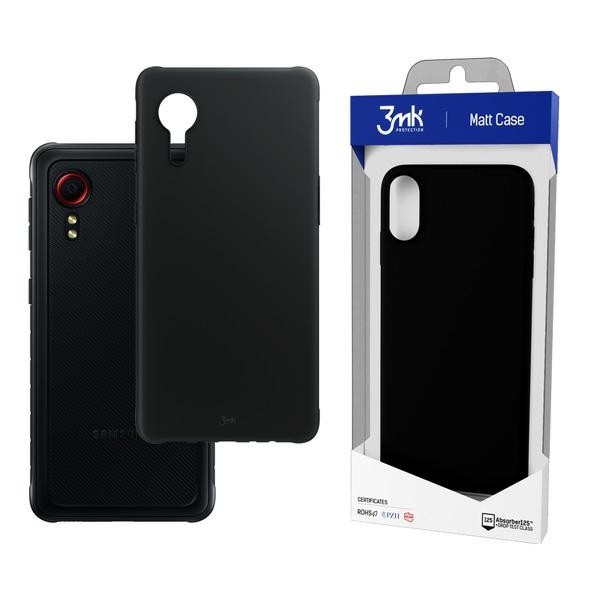 Pokrowiec etui silikonowe 3MK Matt Case czarne SAMSUNG Galaxy Xcover 5