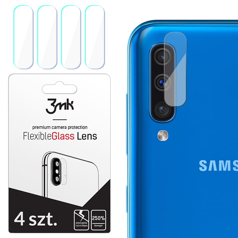 Szko hartowane Hybrydowe 3mk Flexible Glass Lens SAMSUNG Galaxy A50