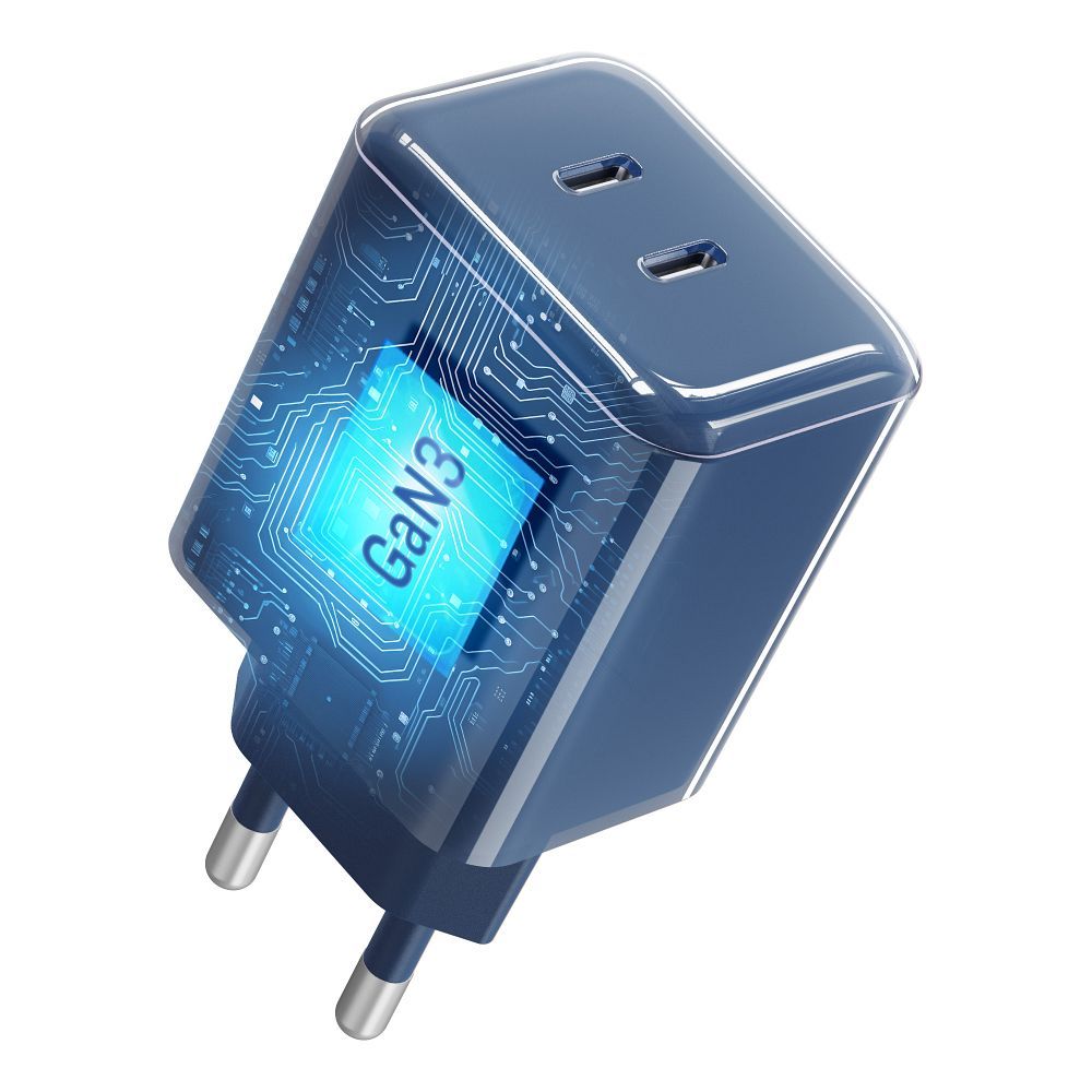 Ładowarka sieciowa Forcell VT-60 F-Energy AVS 60W GaN III Crystal Color 2xUSB-C + kabel 1 m granatowa SAMSUNG Galaxy M35 5G / 3 Ładowarka sieciowa Forcell VT-60 F-Energy AVS 60W GaN III Crystal Color 2xUSB-C + kabel 1 m granatowa SAMSUNG Galaxy M35 5G / 3