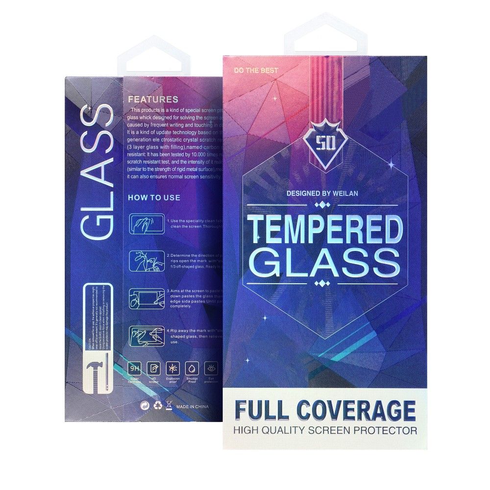 Szk�o hartowane 5D na ca�y ekran czarne Xiaomi Redmi 14C / 2