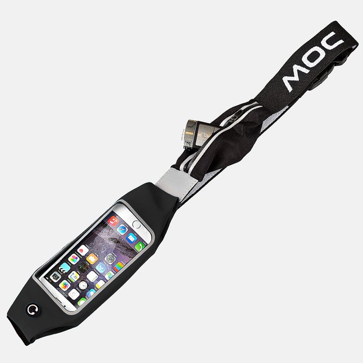 Pokrowiec etui sportowe na pas Mountain Waist-Bag MOC czarne Xiaomi Redmi Go