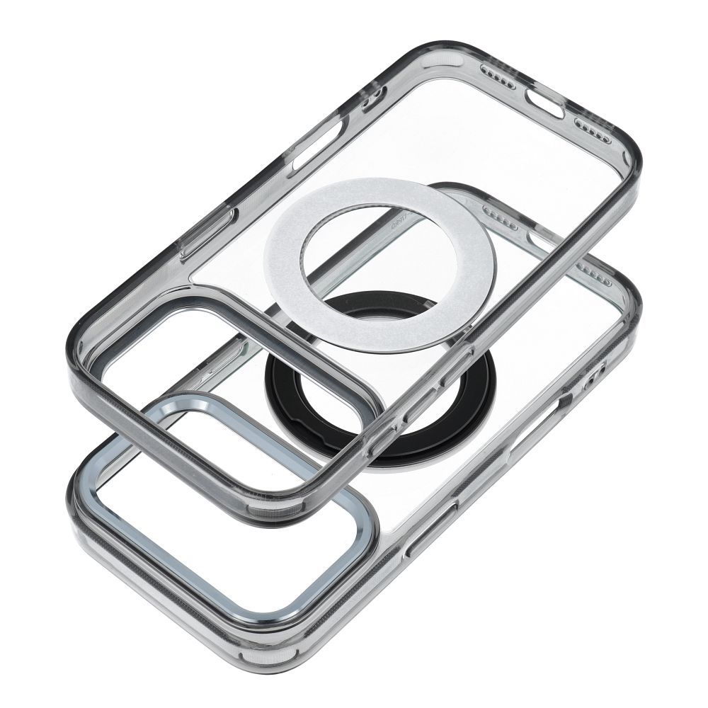 Pokrowiec Etui Frame Circle Stand z MagSafe czarne APPLE iPhone 16 / 2 Pokrowiec Etui Frame Circle Stand z MagSafe czarne APPLE iPhone 16 / 2