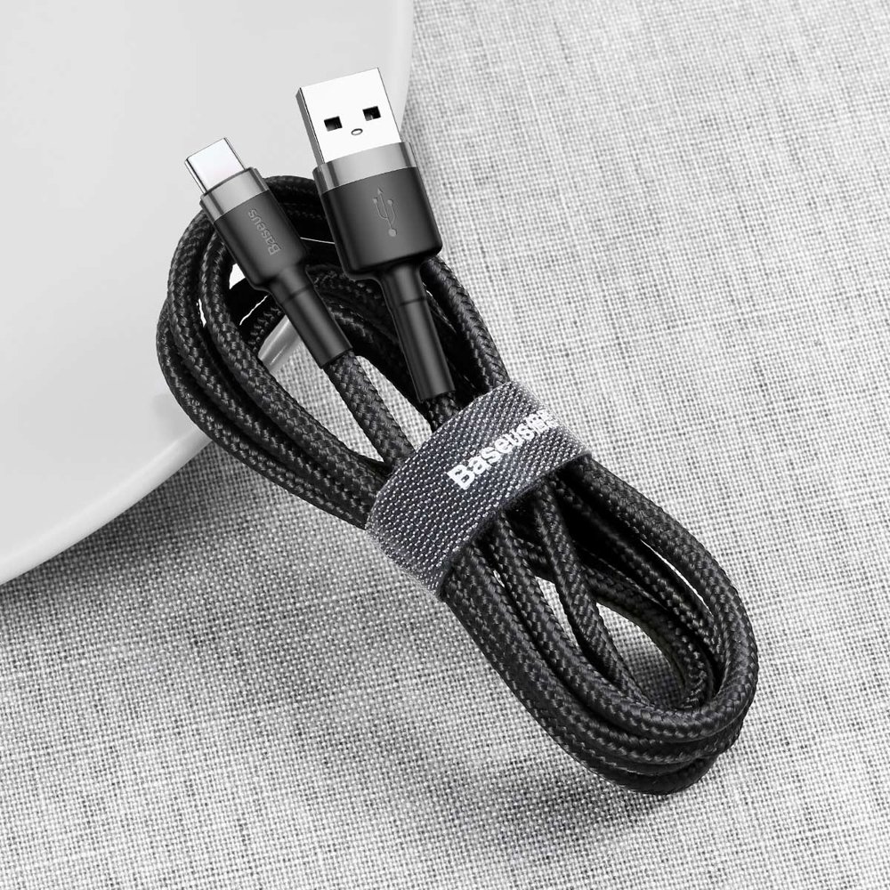 Kabel USB Baseus Cafule Typ-C 2A 3m CATKLF-UG1 szaro-czarny Google Pixel 6 Pro / 4