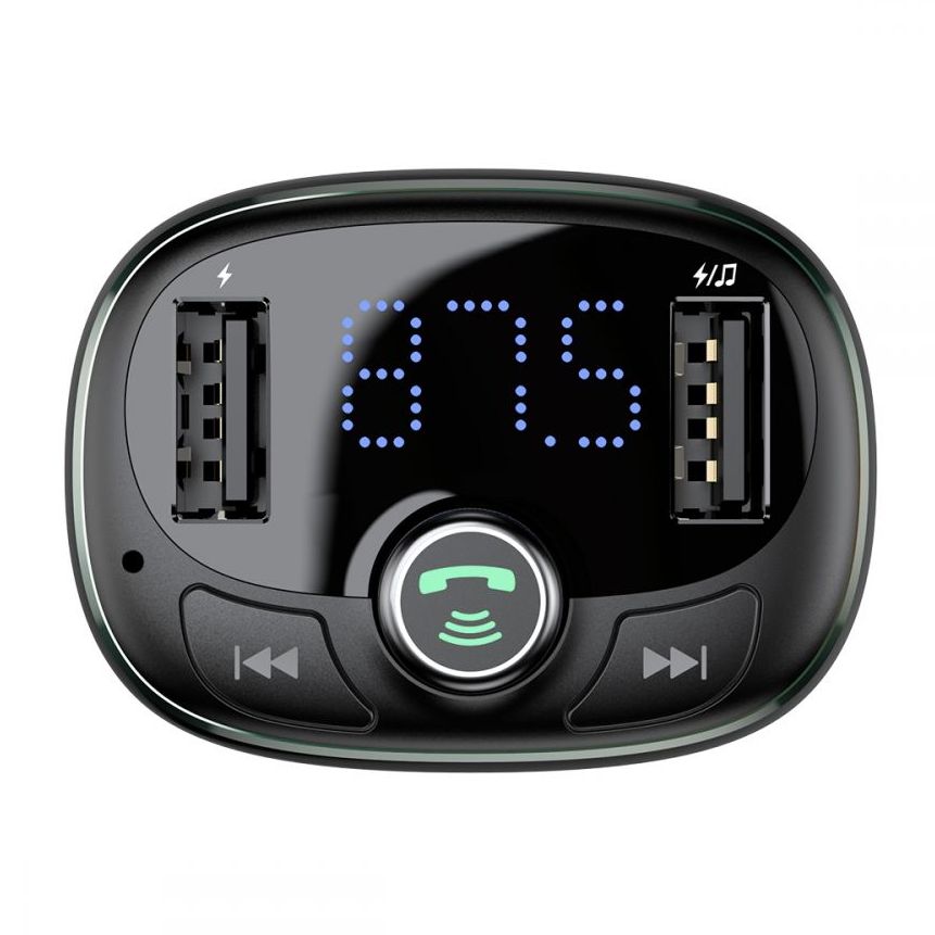 adowarka samochodowa Transmiter FM Bluetooth Baseus TM01 2xUSB MOTOROLA Edge 20 Pro / 3