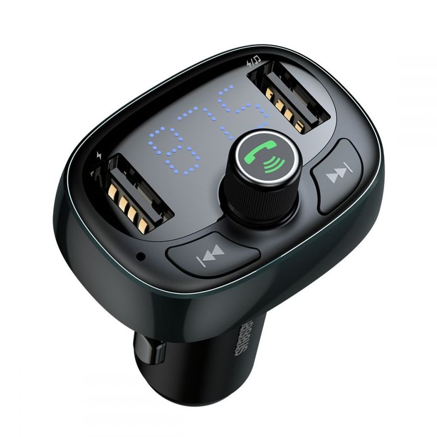 adowarka samochodowa Transmiter FM Bluetooth Baseus TM01 2xUSB MOTOROLA Moto G34 5G / 6