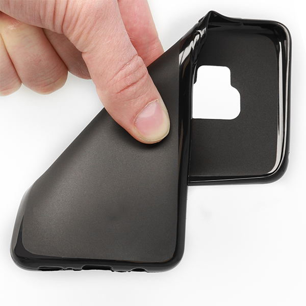 Pokrowiec Nakadka z matowego silikonu Back Case Matt czarna SAMSUNG Galaxy A10 / 2