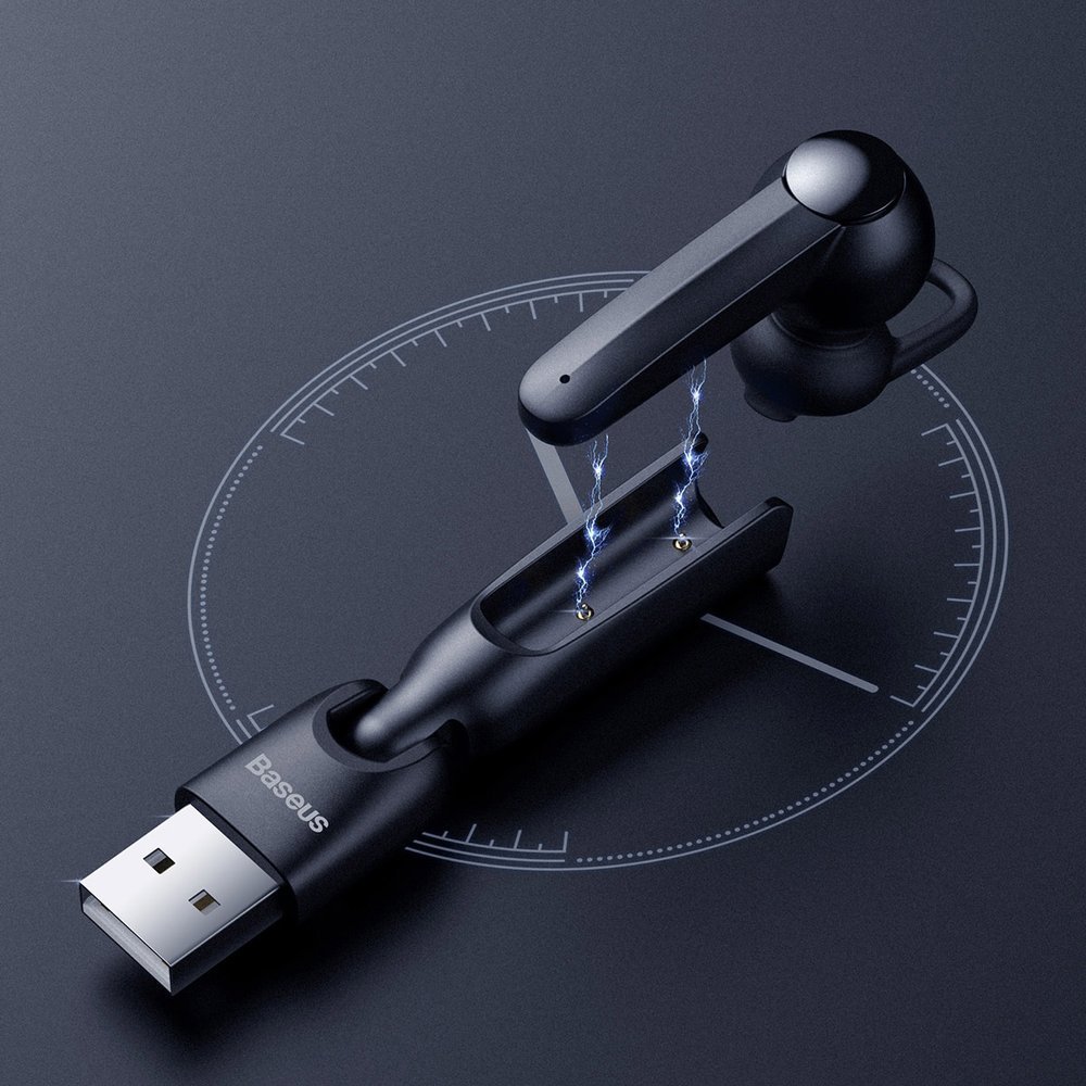Suchawka bluetooth Baseus A05 + stacja dokujca USB czarna / 6