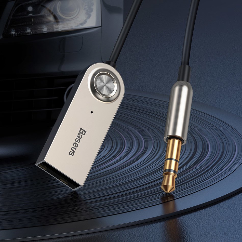 Adapter audio Bluetooth USB-AUX Baseus CABA01-01 czarny PRESTIGIO Wize M3 / 7
