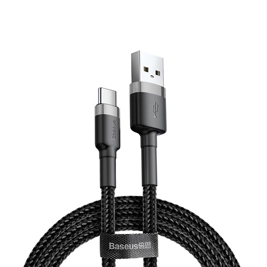 Kabel USB Baseus Cafule Typ-C 2A 2 metry CATKLF-CG1 czarno-szary Google Pixel 4a
