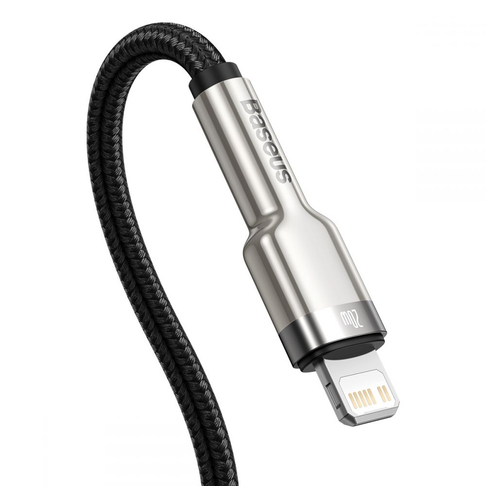 Kabel USB Baseus Cafule CATLJK-A01 Typ-C na Lightning 1m 20W czarny APPLE iPhone 5c / 3