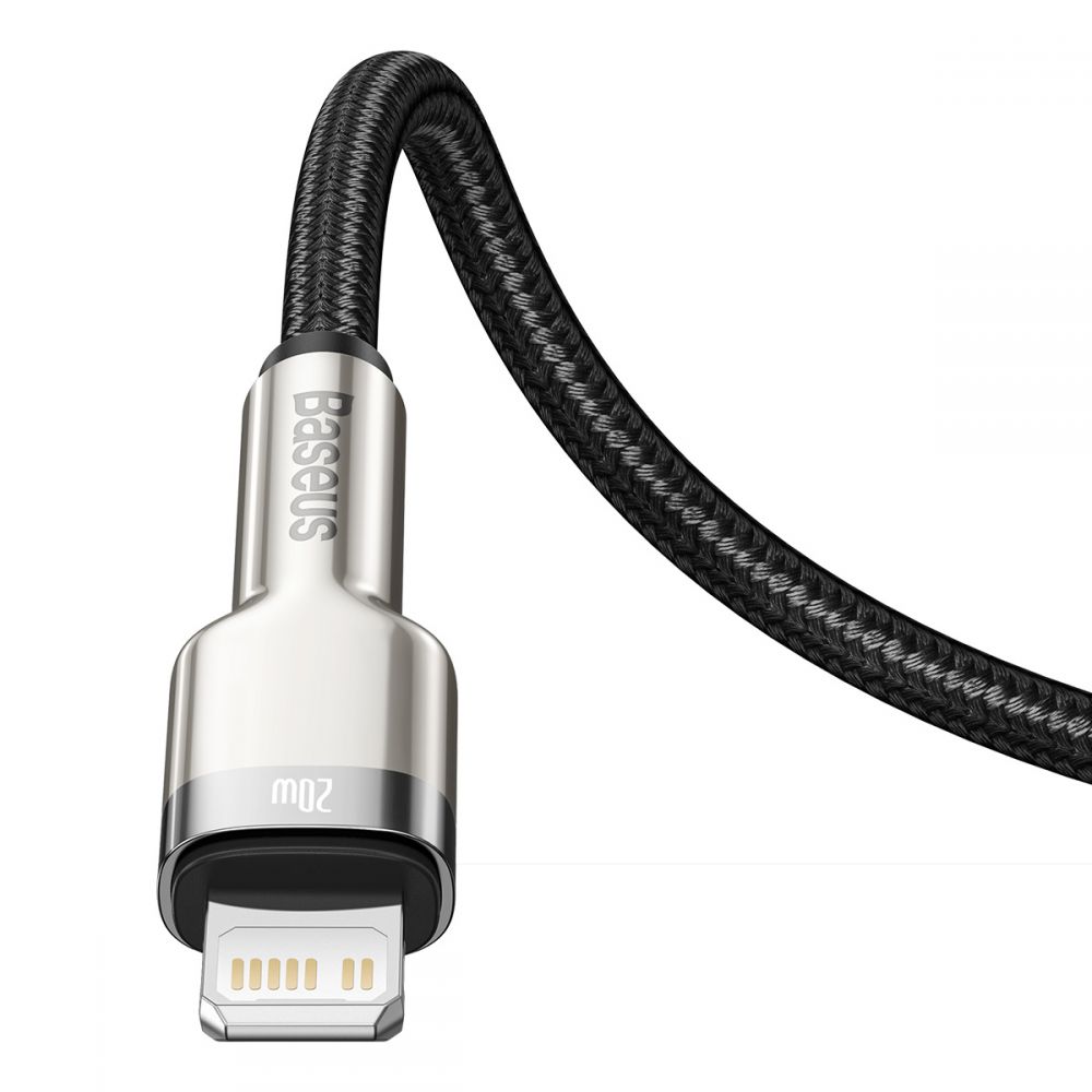Kabel USB Baseus Cafule CATLJK-A01 Typ-C na Lightning 1m 20W czarny APPLE iPhone 11 Pro Max / 6