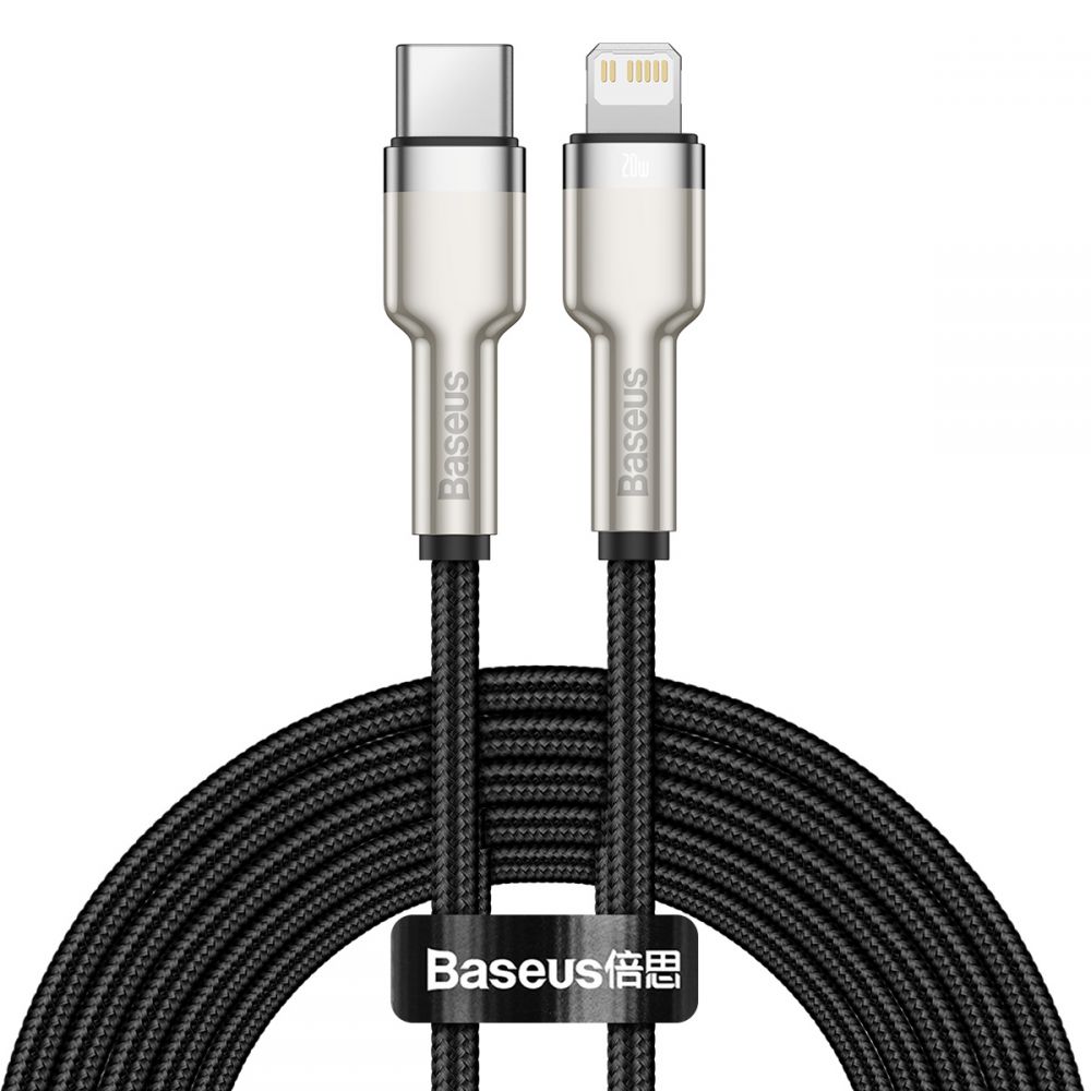 Kabel USB Baseus Cafule CATLJK-B01 Typ-C na Lightning 2m 20W czarny APPLE iPhone 14 Pro Max