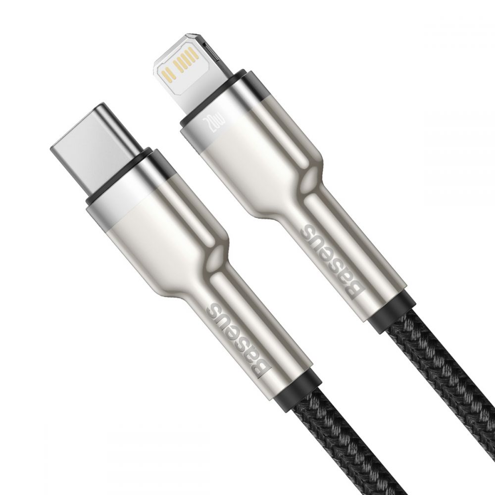 Kabel USB Baseus Cafule CATLJK-B01 Typ-C na Lightning 2m 20W czarny APPLE iPad 10.2 2020 / 2