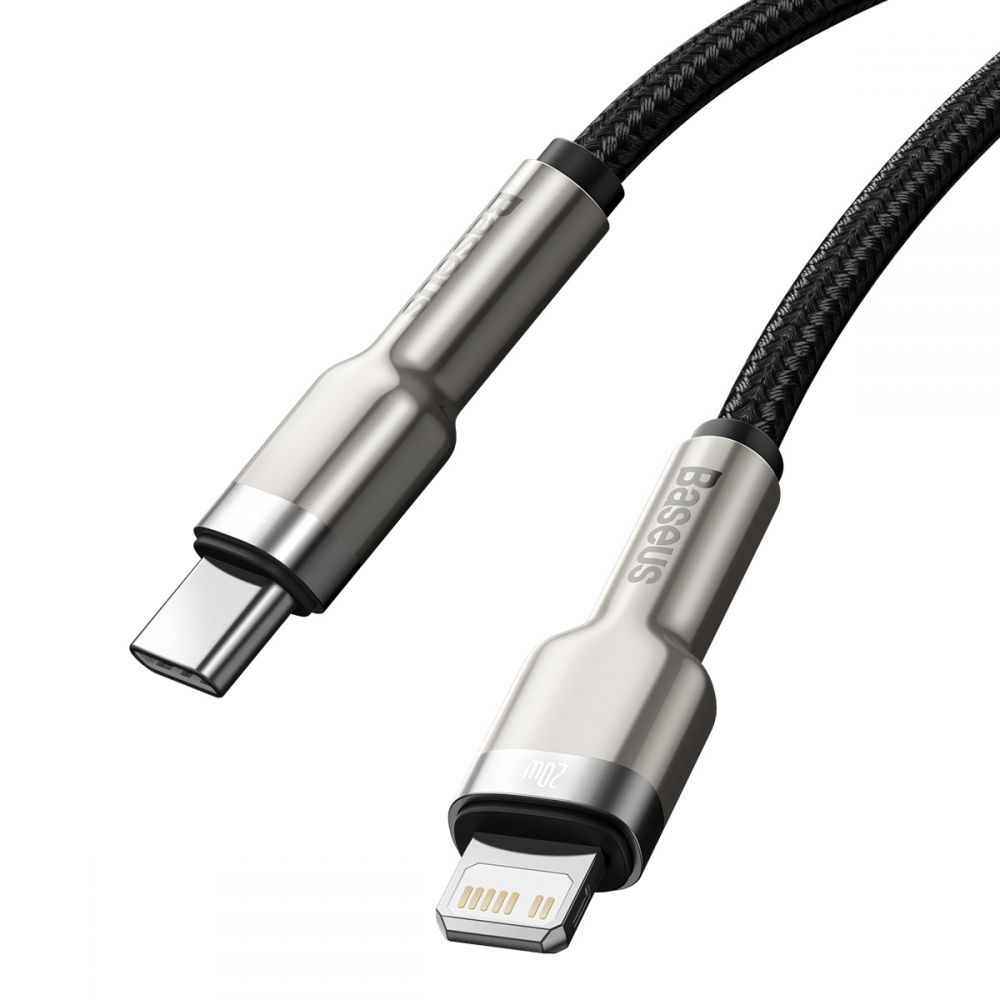 Kabel USB Baseus Cafule CATLJK-B01 Typ-C na Lightning 2m 20W czarny APPLE iPhone 5s / 4