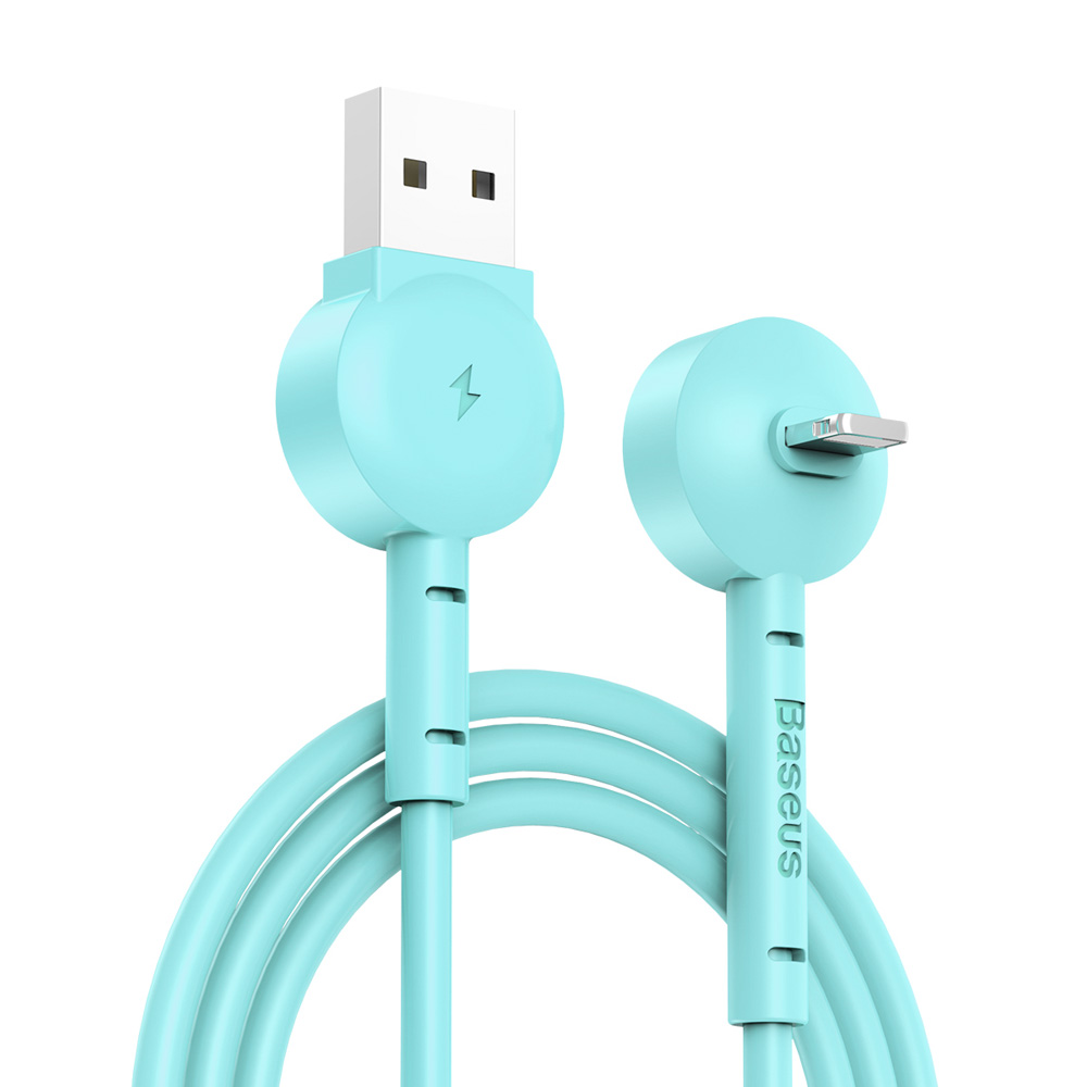 Kabel USB Baseus Maruko 1m Lightning z funkcj podstawki 2.1A zielony APPLE iPad 10.2 cala 2019