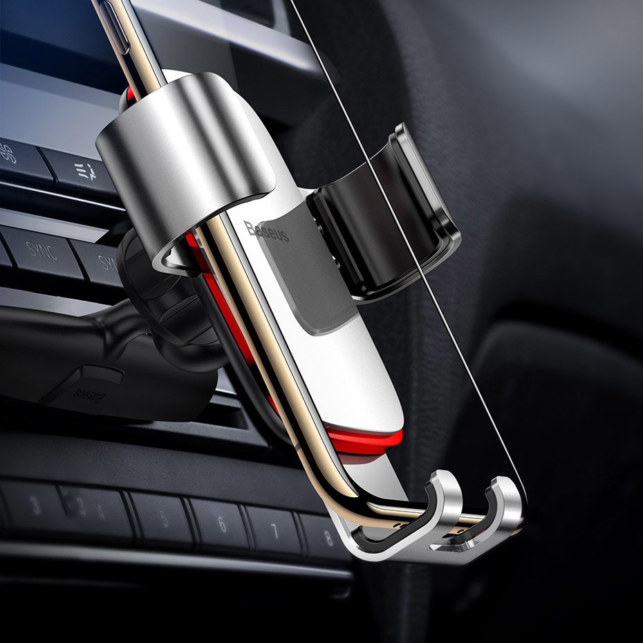 Uchwyt samochodowy Baseus Metal Age Gravity do slotu CD czarny Xiaomi Redmi 6 / 5