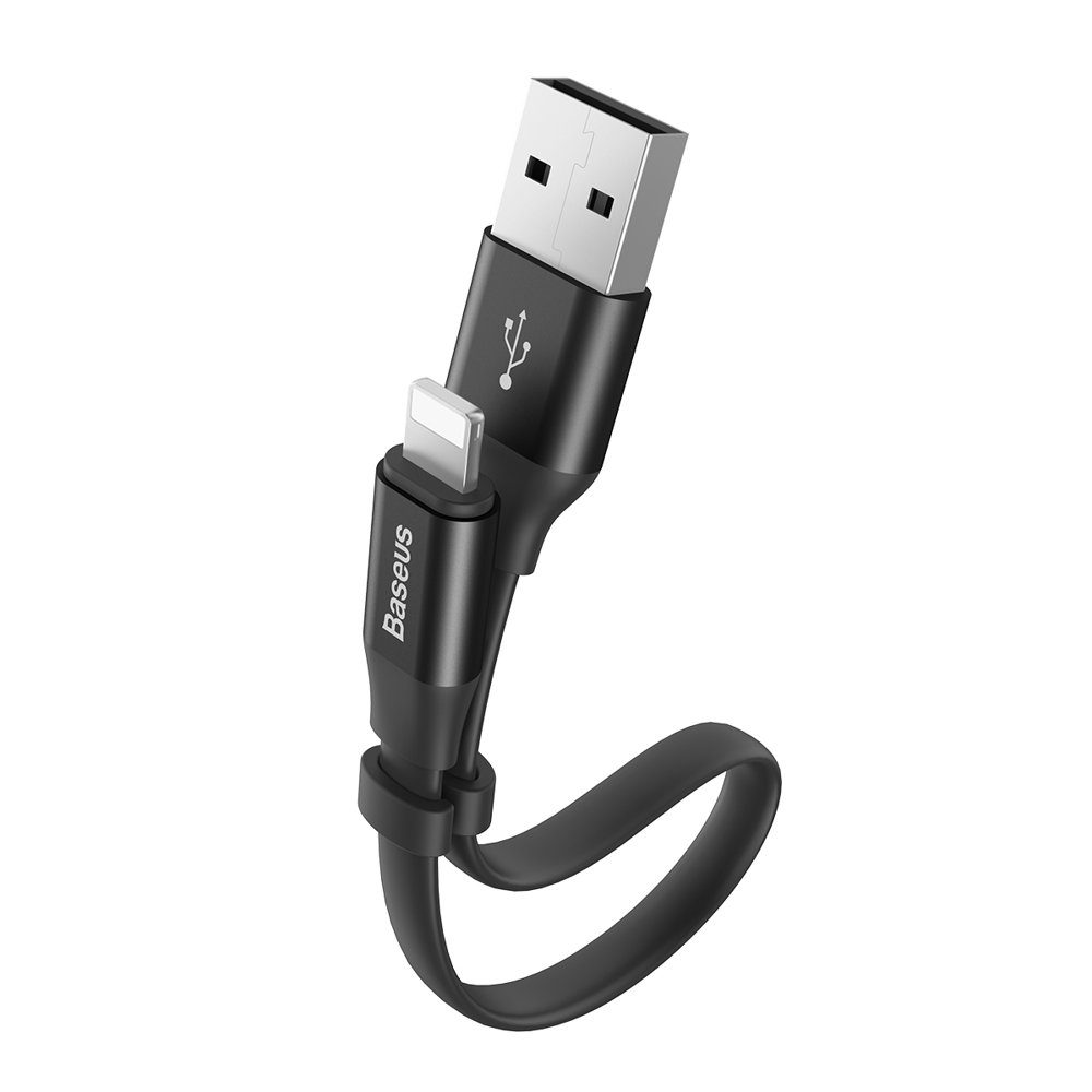 Kabel USB Baseus Nimble 0.23m 2A Lightning czarny APPLE iPhone 6