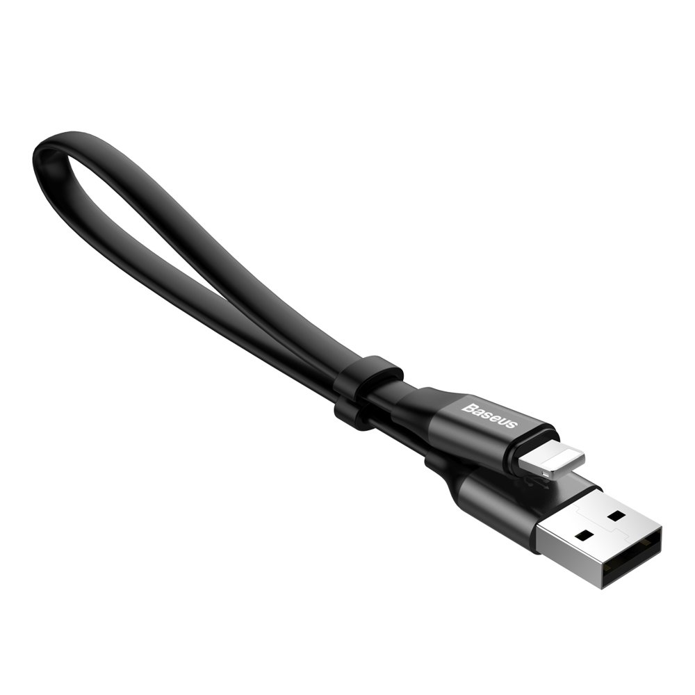 Kabel USB Baseus Nimble 0.23m 2A Lightning czarny APPLE iPhone 8 / 3