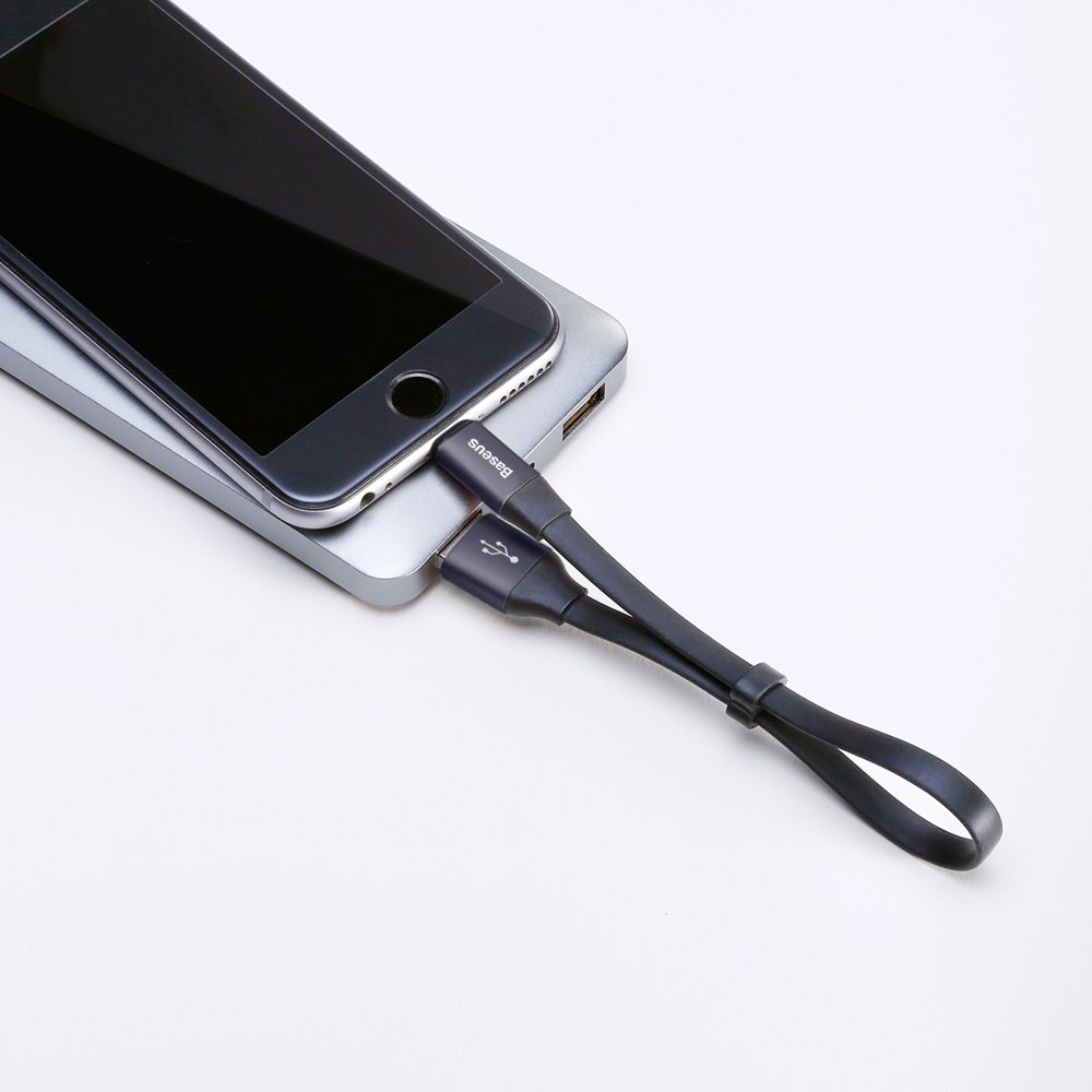 Kabel USB Baseus Nimble 0.23m 2A Lightning czarny APPLE iPhone 14 Pro / 6
