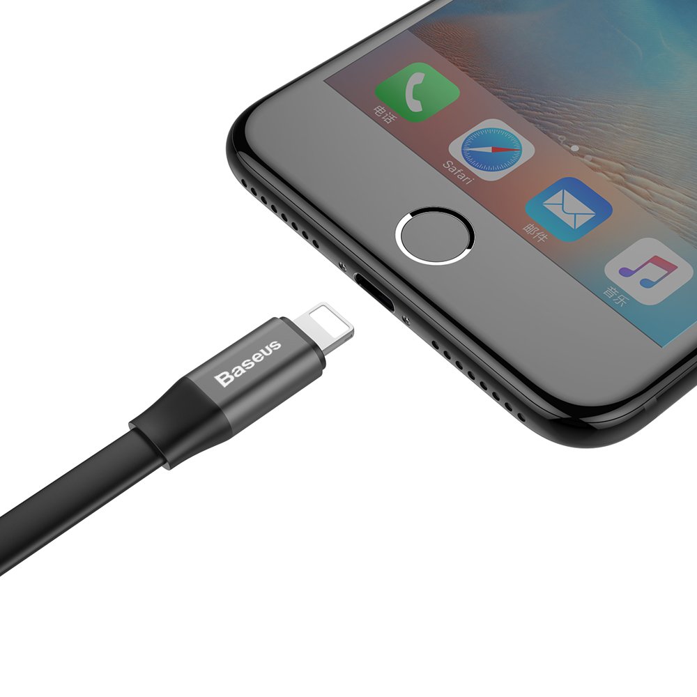 Kabel USB Baseus Nimble 0.23m 2A Lightning czarny APPLE iPhone 14 / 7