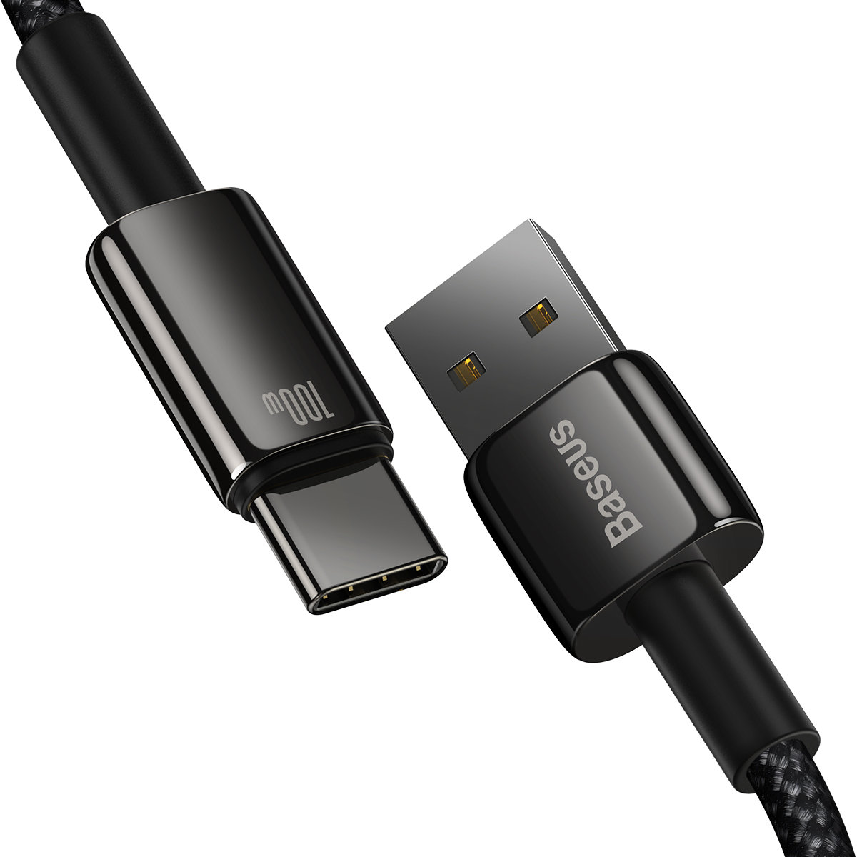 Kabel USB Baseus Tungsten Gold Typ-C 1m CAWJ000001 czarny Google Pixel 6a / 3