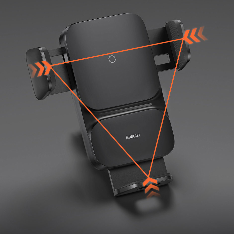 Uchwyt samochodowy Baseus Wisdom adowarka indukcyjna na kratk czarny HTC Desire 825 / 9