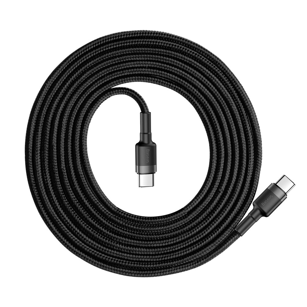 Kabel USB Baseus Typ-C na Typ-C 2m CATKLF-HG1 czarny HUAWEI P30 Pro / 2