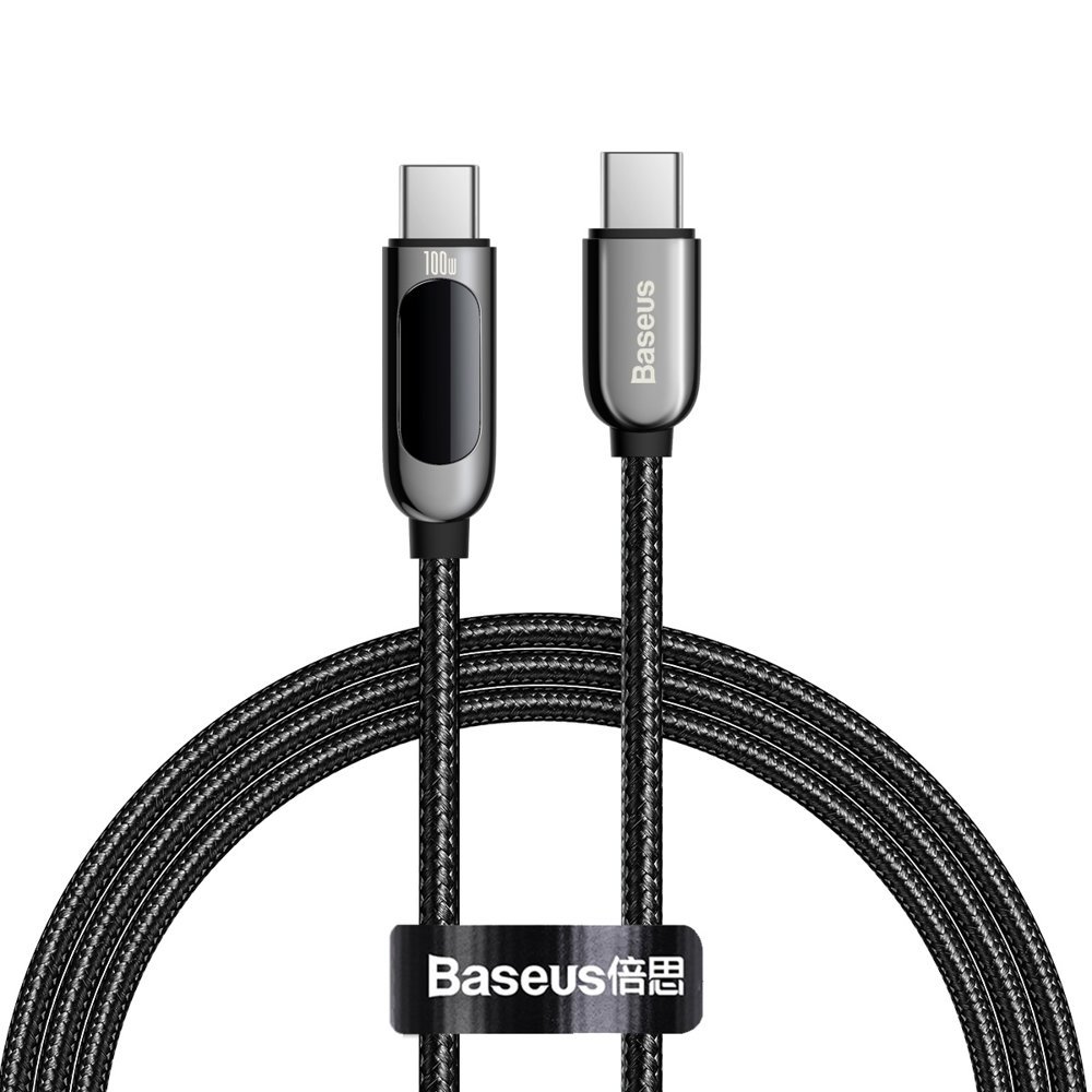 Kabel USB Baseus Typ-C na Typ-C 1m CATSK-B01 czarny Infinix Hot 12i