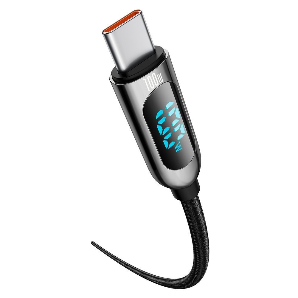 Kabel USB Baseus Typ-C na Typ-C 1m CATSK-B01 czarny SONY Xperia 10 II / 3