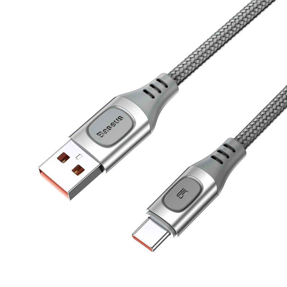 Kabel USB Baseus CATSS-B0S Quick Charge 5A 2m Typ-C srebrny Oppo A77s / 8