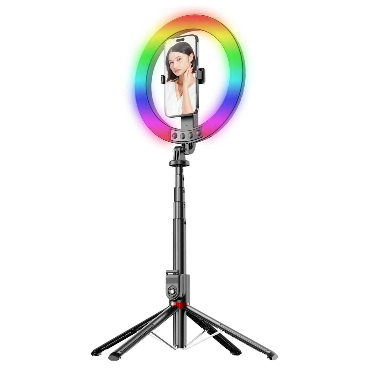 Statyw wysi�gnik selfie Blavec Lampa Selfie P-50 RGB z Tripodem i Pilotem SAMSUNG Galaxy Note 8