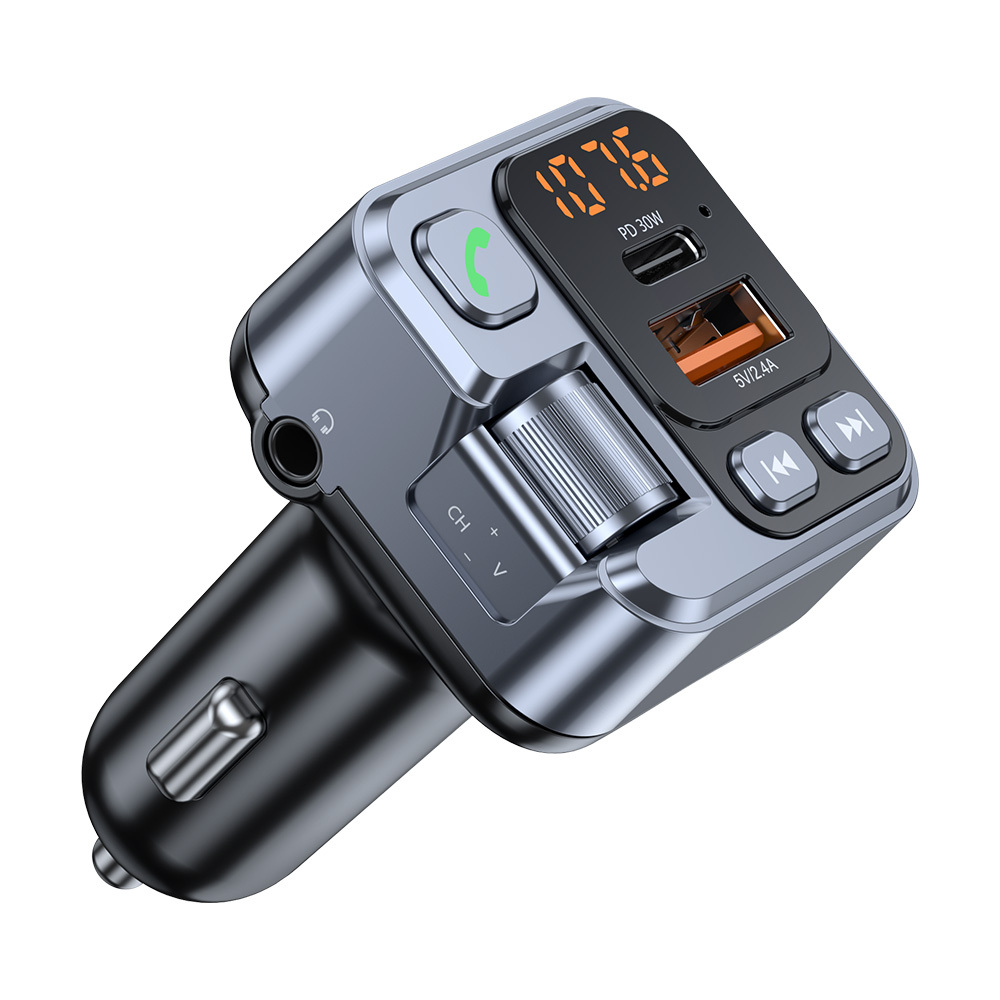 Ładowarka samochodowa Blavec Transmiter FM TR-05 30W USB-C Bluetooth czarny Honor 90 Lite / 4 Ładowarka samochodowa Blavec Transmiter FM TR-05 30W USB-C Bluetooth czarny Honor 90 Lite / 4