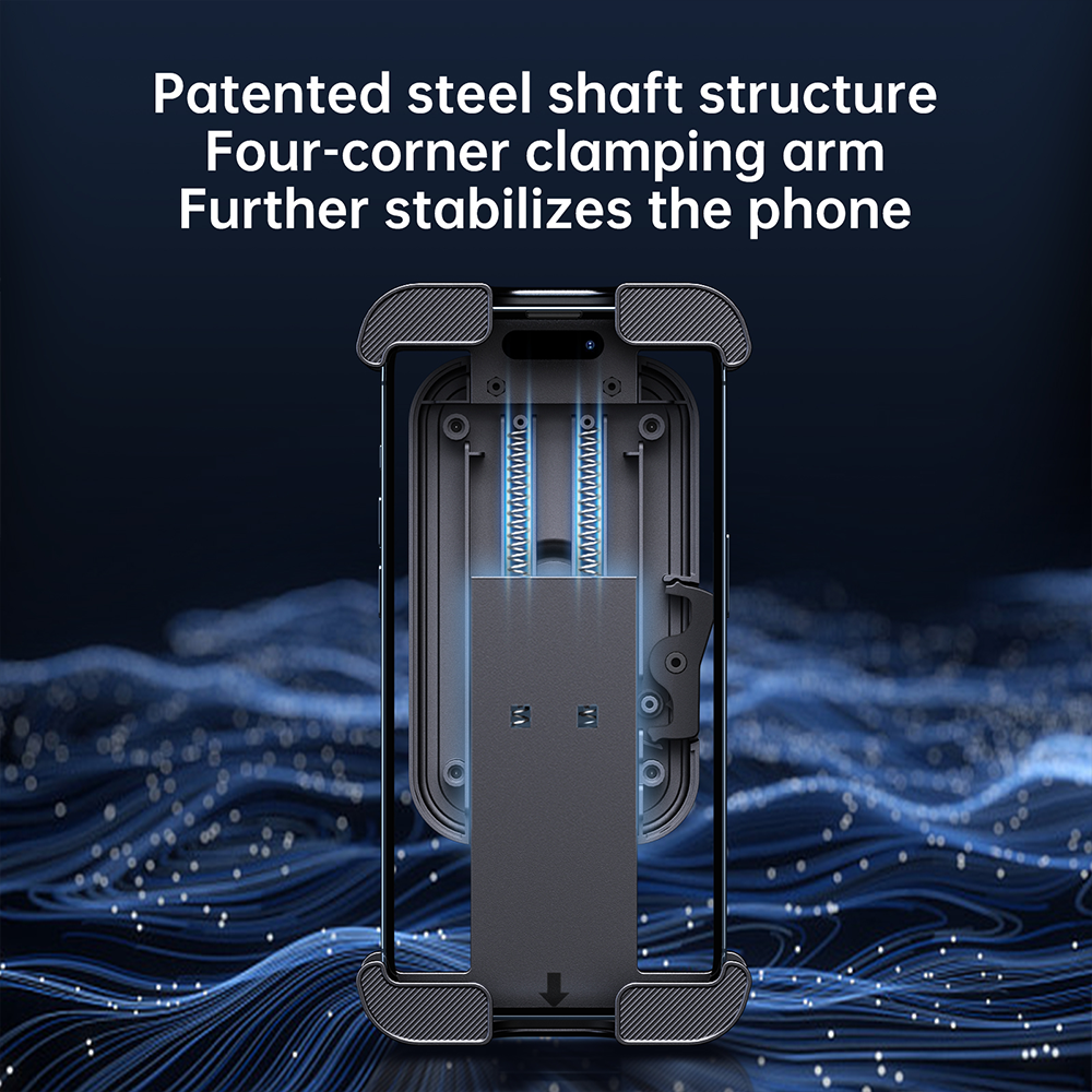 Uchwyt rowerowy zaciskowy do kierownicy Blavec BV-02 Velo czarno-srebrny MOTOROLA Moto G5 Plus / 6