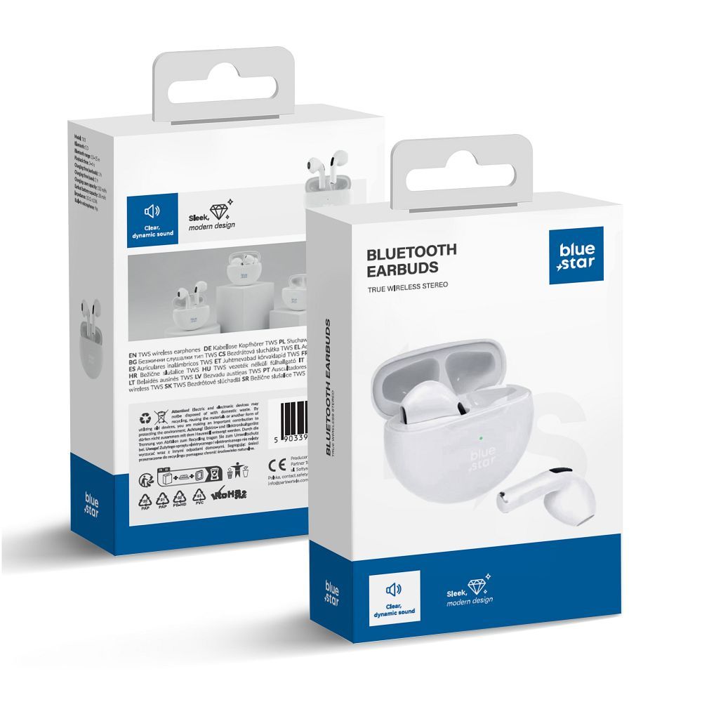 S�uchawki douszne Blue Star Circle Beat TX3 TWS bia�e Xiaomi 15T 5G / 2