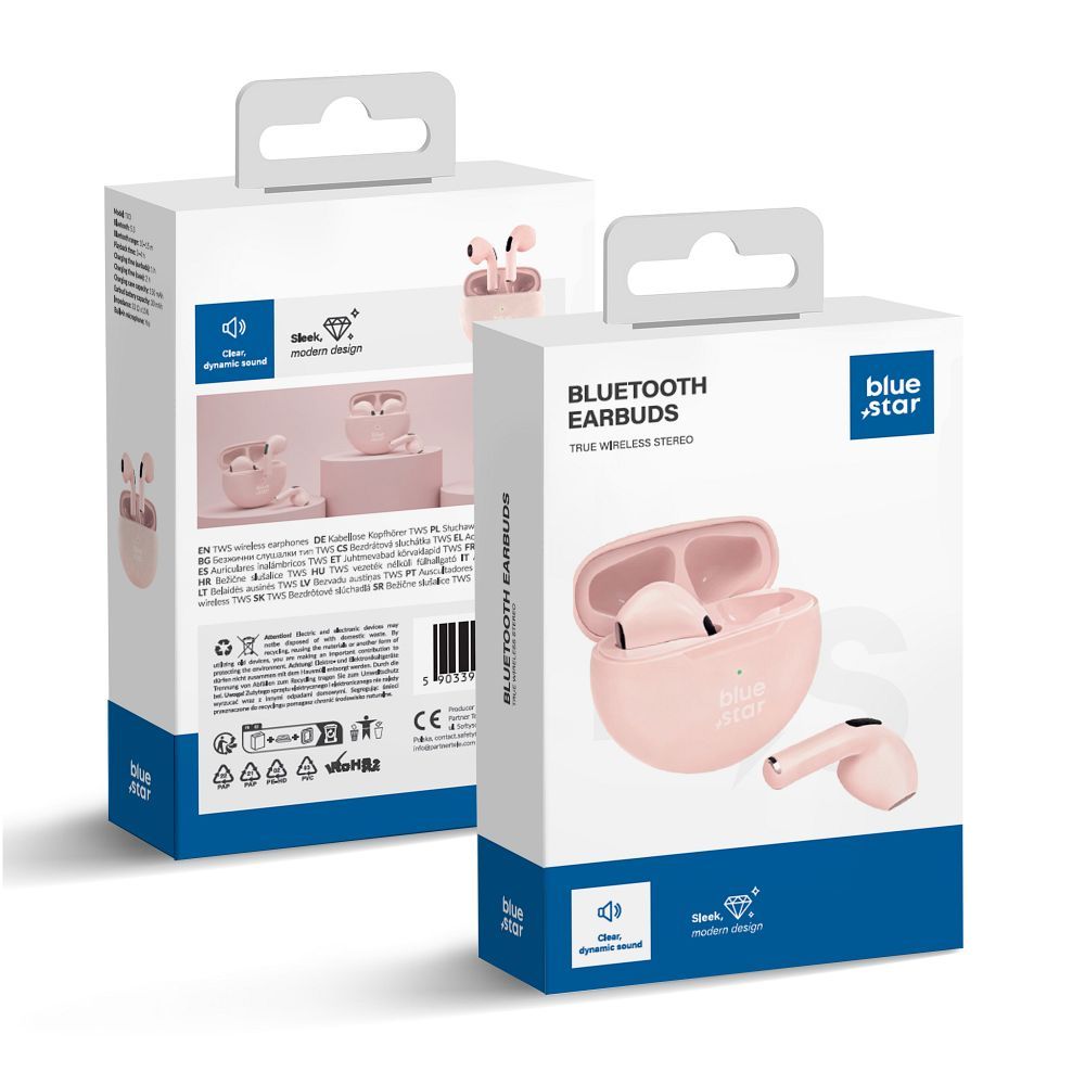 S�uchawki douszne Blue Star Circle Beat TX3 TWS r�owe Xiaomi 15T 5G / 2