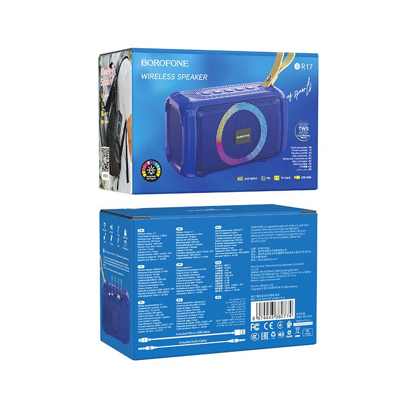 Gonik Borofone Bluetooth BR17 Cool Sports niebieski Oppo A79 5G / 2