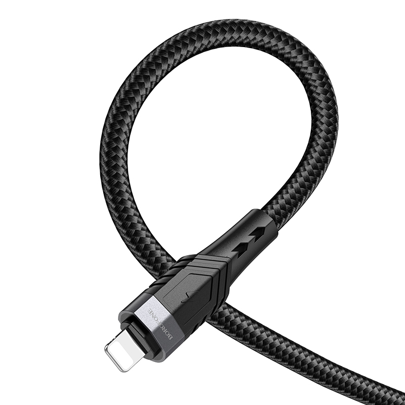 Kabel USB Borofone BU35 Influence Typ-C na Lightning 1,2m czarny APPLE iPhone 8 / 2