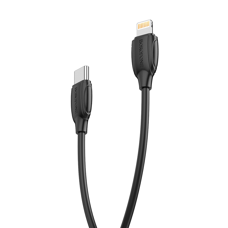 Kabel USB Borofone BX19 Benefit Typ-C na Lightning 3A 3m czarny APPLE iPhone 13 Pro / 2