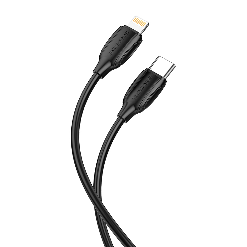 Kabel USB Borofone BX19 Benefit Typ-C na Lightning 3A 3m czarny APPLE iPhone 14 Pro Max / 3