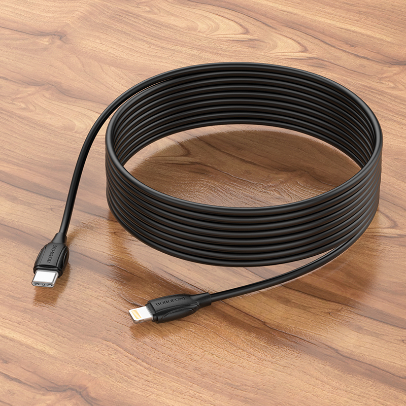 Kabel USB Borofone BX19 Benefit Typ-C na Lightning 3A 3m czarny / 4
