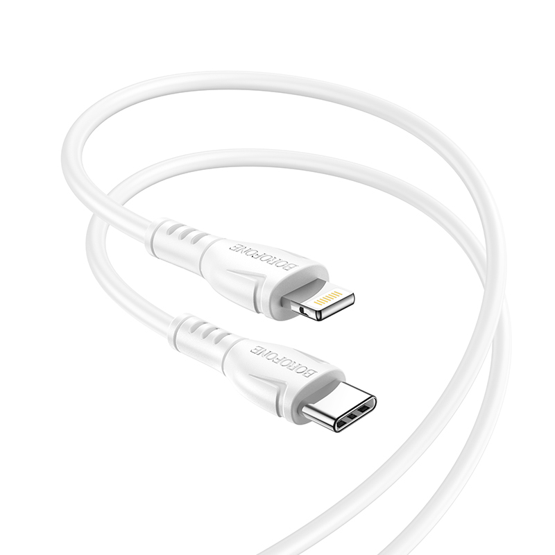 Kabel USB Borofone BX51 Triumph Typ-C na Lightning 2,4A 1m biay APPLE iPad 10.2 2020