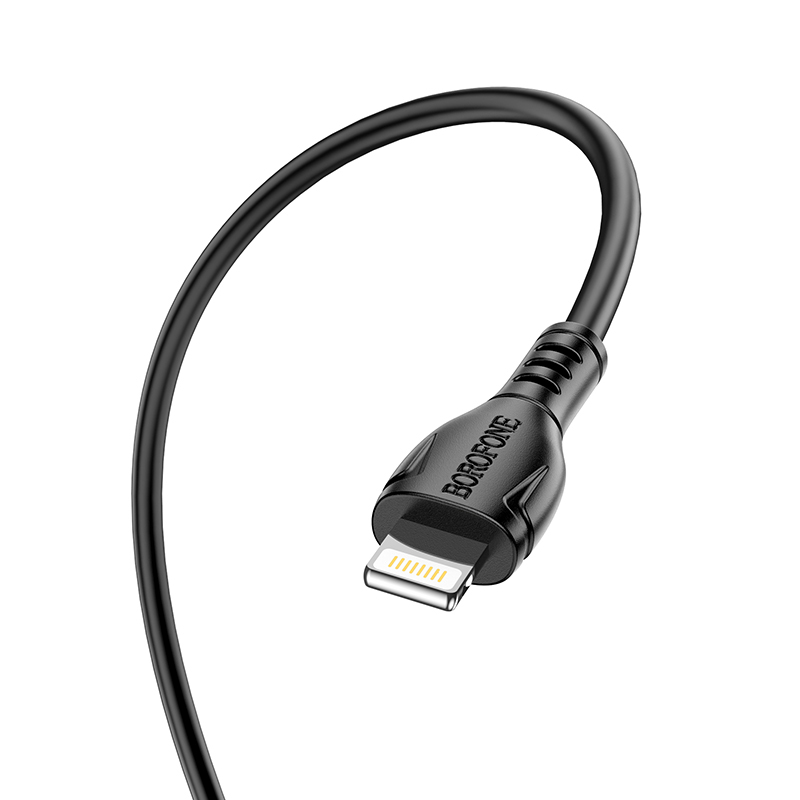 Kabel USB Borofone BX51 Triumph Typ-C na Lightning 2,4A 1m czarny / 3