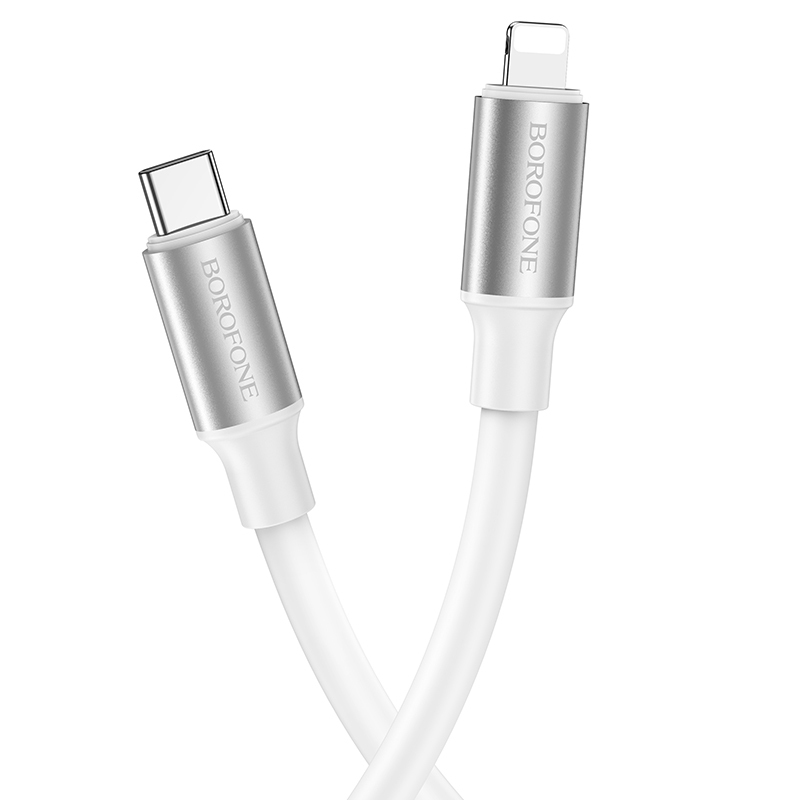 Kabel USB Borofone BX82 Bountiful Typ-C na Lightning biay APPLE iPhone XS