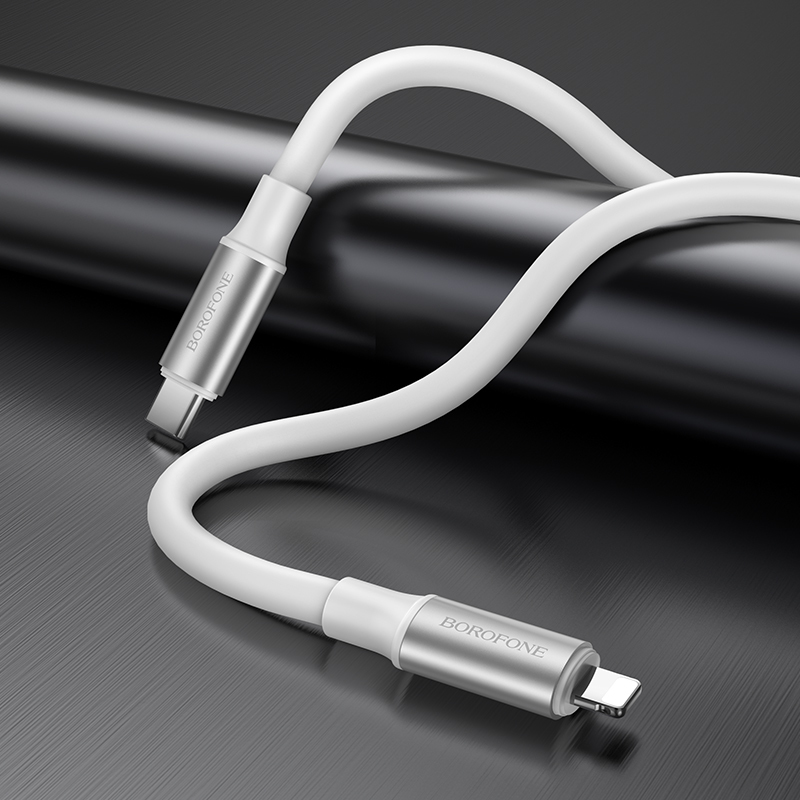 Kabel USB Borofone BX82 Bountiful Typ-C na Lightning biay APPLE iPhone 6s Plus / 3