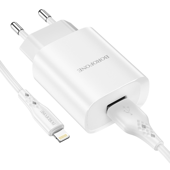 adowarka sieciowa Borofone BN1 Innovative USB na Lightning biaa APPLE iPad 10.2 cala 2019 / 2