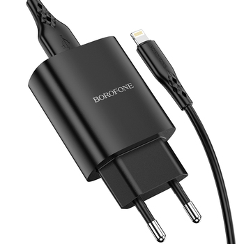 adowarka sieciowa Borofone BN1 Innovative USB na Lightning czarna APPLE iPhone SE 2020