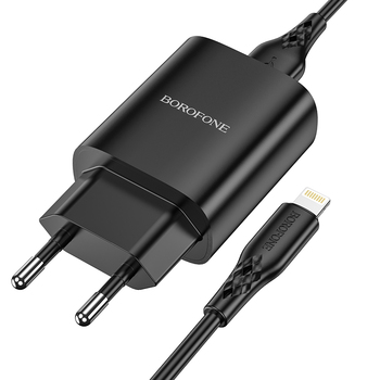 adowarka sieciowa Borofone BN1 Innovative USB na Lightning czarna APPLE iPhone 5 / 3