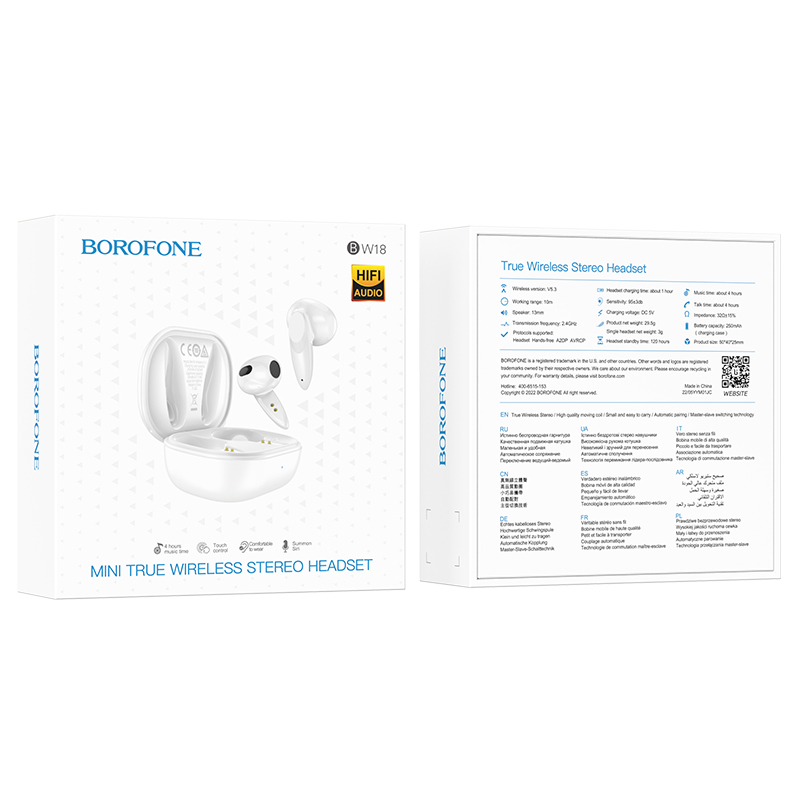 Suchawki Borofone Bluetooth TWS BW18 Initial Sound biae PRESTIGIO Wize P3 / 4