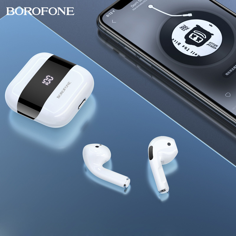 Suchawki Borofone bezprzewodowe Bluetooth TWS BES15 Treasure biae Microsoft Lumia 550 / 8